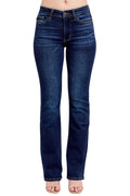 Judy Blue Mid Rise Dark Wash Classic Bootcut, Inseam 32"