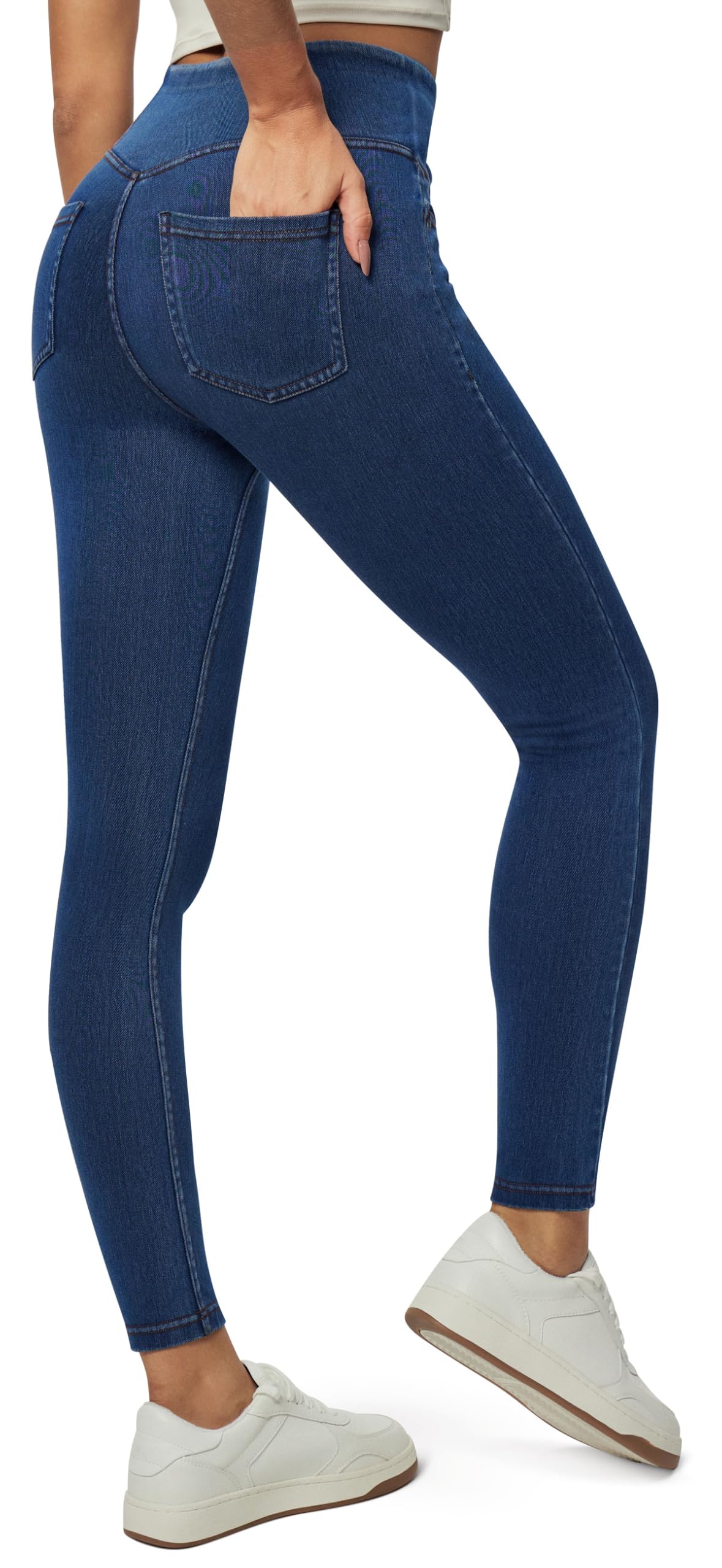 Heathyoga Stretchy Jeans for Women Pull On High Waist Jeggings Jean Legging