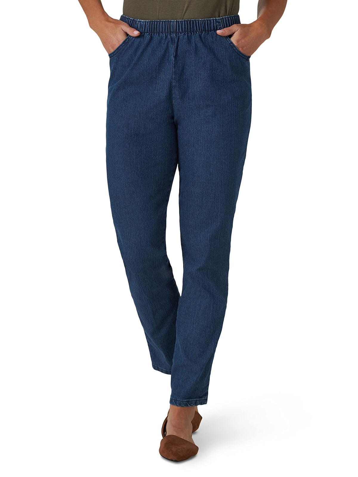 Chic Classic Collection Women's Stretch Elastic Waist Pull-On Legging Pant