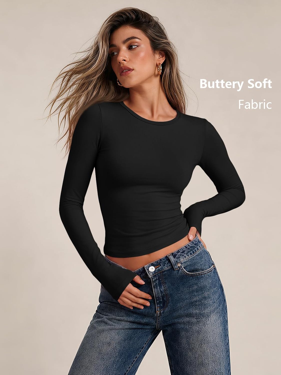 AUTOMET Womens Crew Neck Long Sleeve Shirts Compression Underscrubs Tops