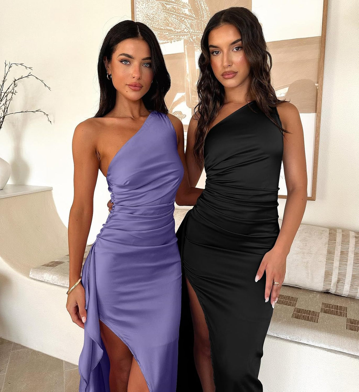 Memoriesea Women's High Split Wedding Guest Party Maxi Dress