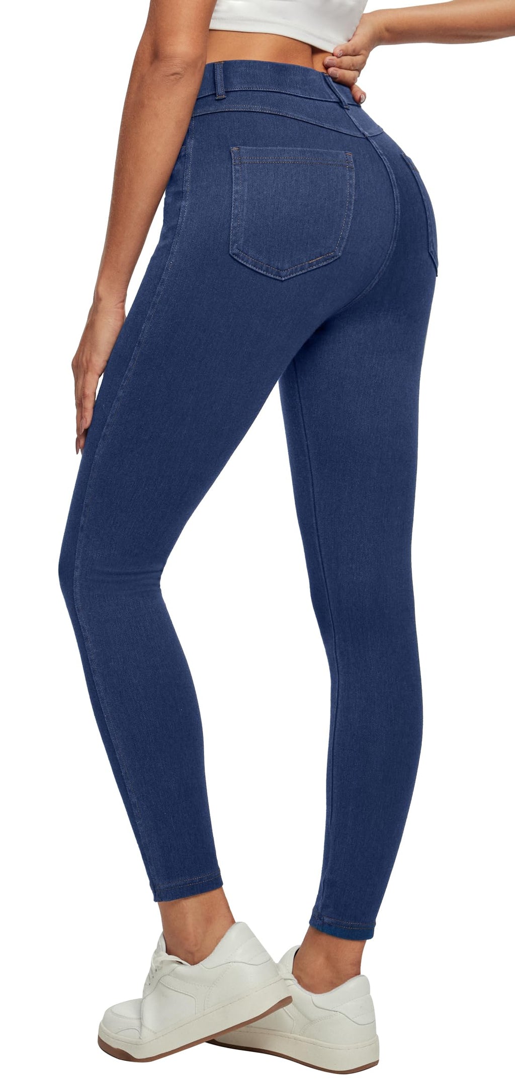Stretchy Skinny Jeans for Women Pull On Jeggings High Waist Denim Leggings