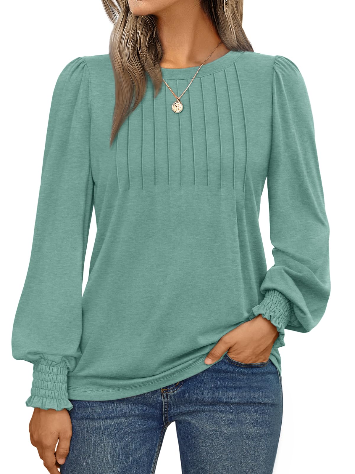 AUTOMET Womens Long Sleeve Shirts Fall Blouses Tops Business Casual Outfits