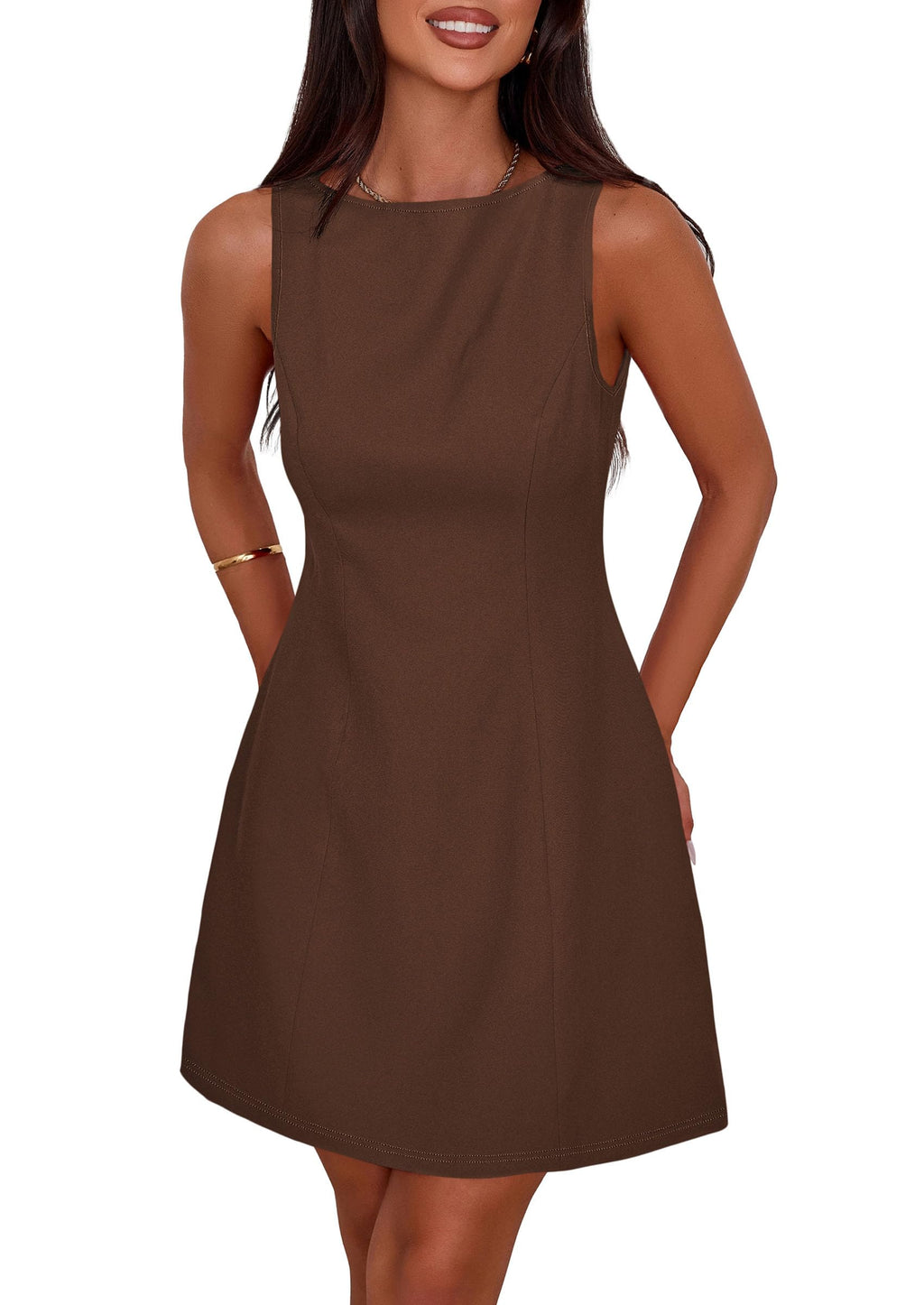 PRETTYGARDEN Women's Formal Short Dresses A Line Mini Dress