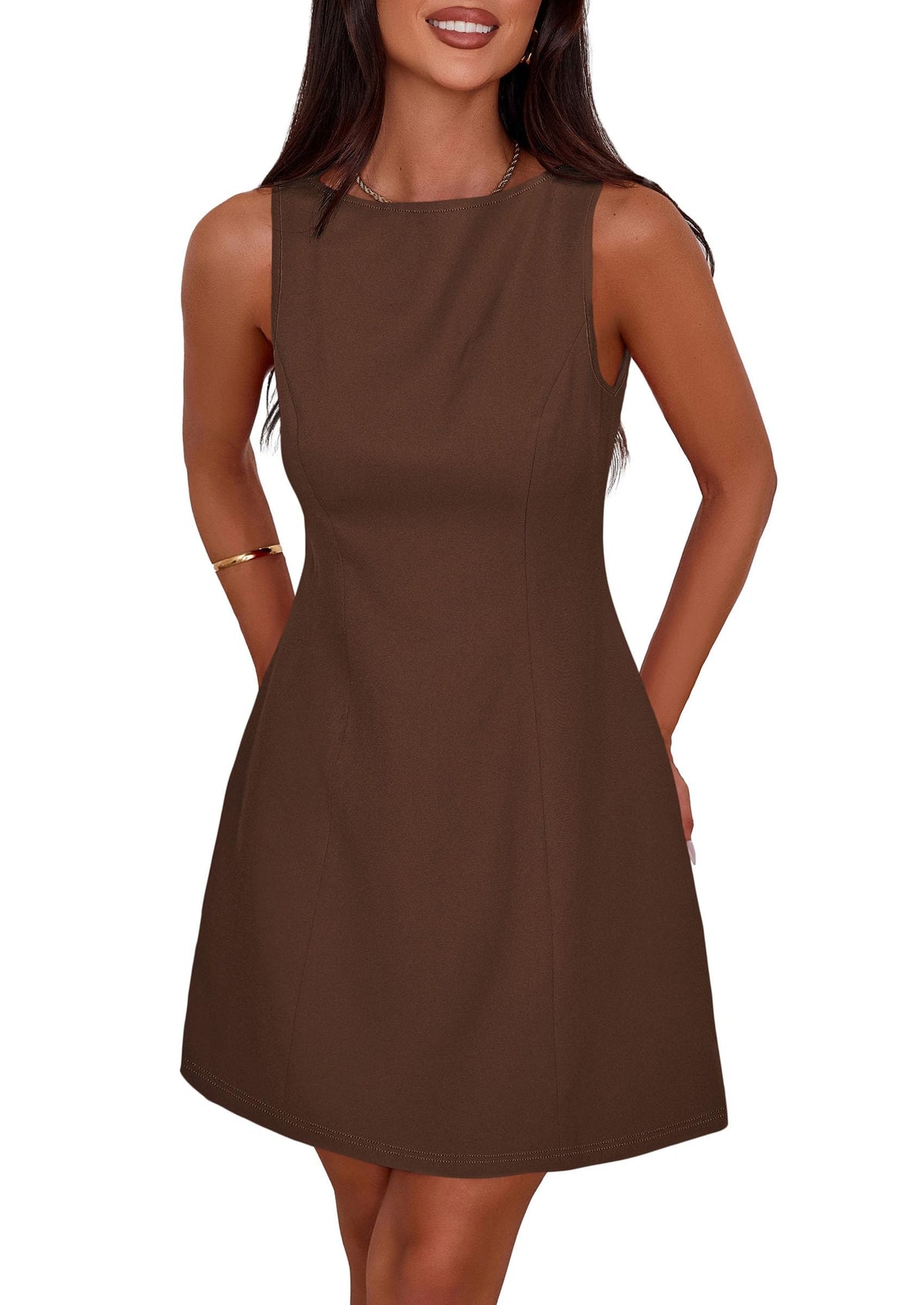 PRETTYGARDEN Women's Formal Short Dresses A Line Mini Dress