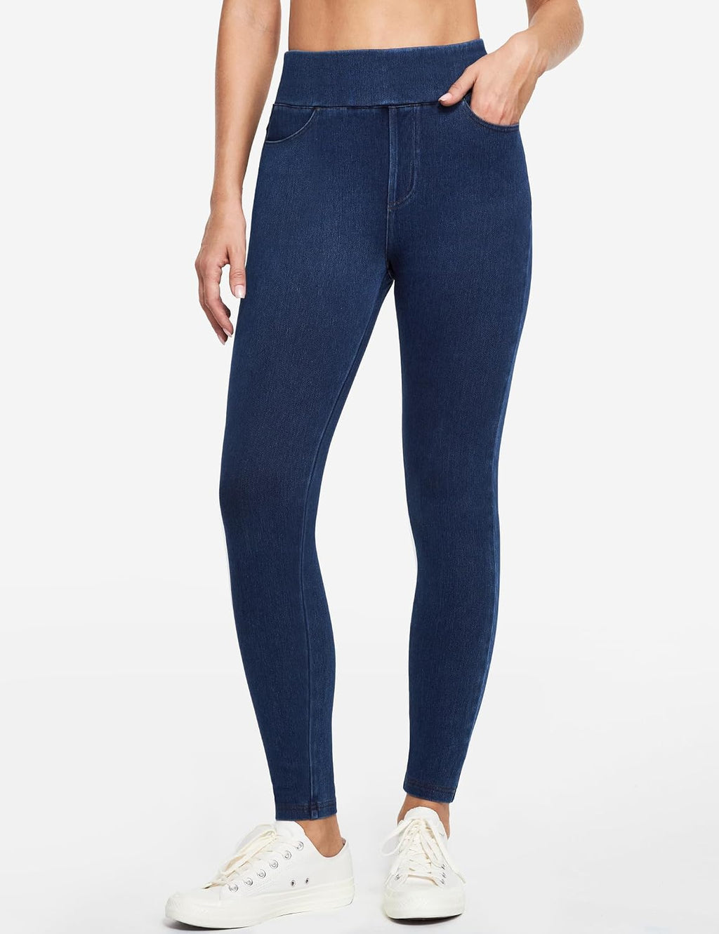 IUGA Stretchy Jeans for Women Pull On Jeggings High Waist Denim Leggings