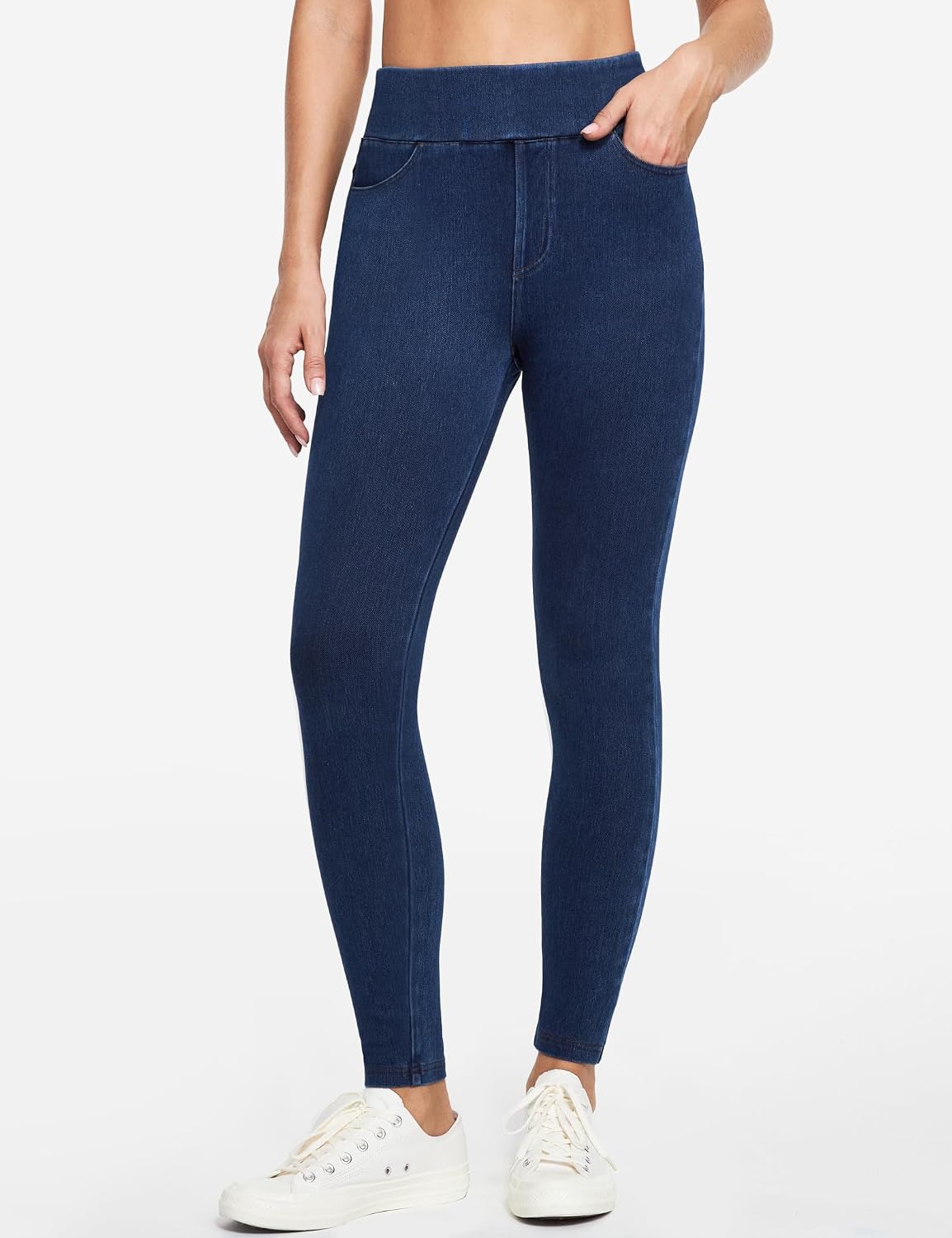 IUGA Stretchy Jeans for Women Pull On Jeggings High Waist Denim Leggings