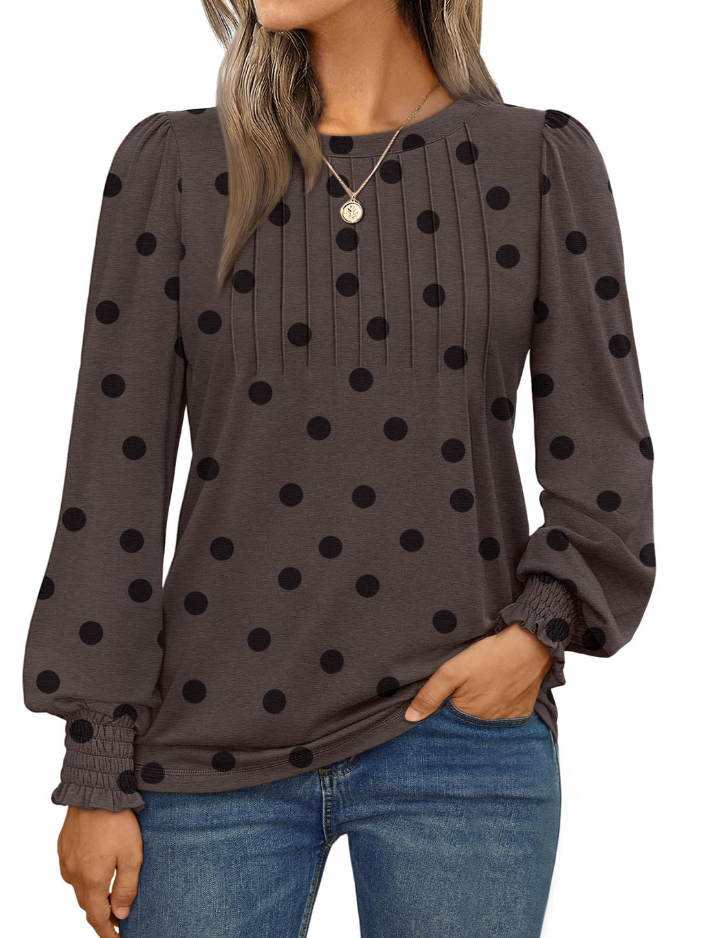 AUTOMET Womens Long Sleeve Shirts Fall Blouses Tops Business Casual Outfits