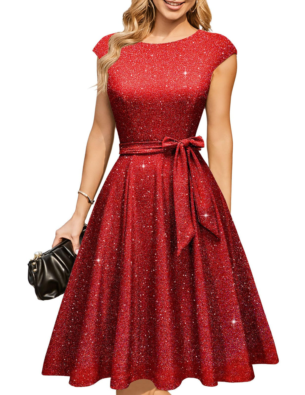 DRESSTELLS Women's Cocktail Dresses, Formal Wedding Guest Church Dress