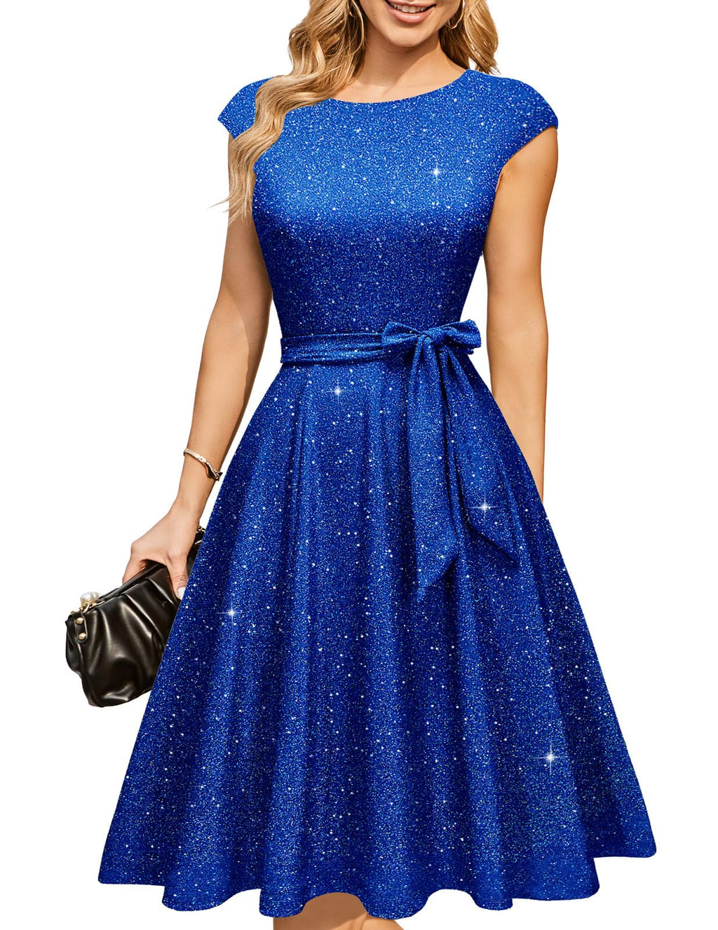 DRESSTELLS Women's Cocktail Dresses, Formal Wedding Guest Church Dress