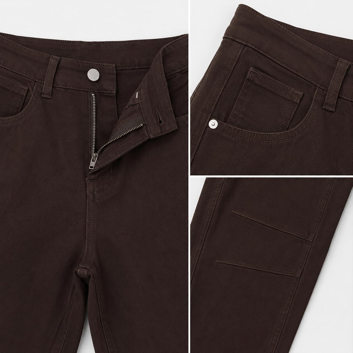Women's High Waisted Stretch Barrel Leg Jeans Cropped Ankle Pants