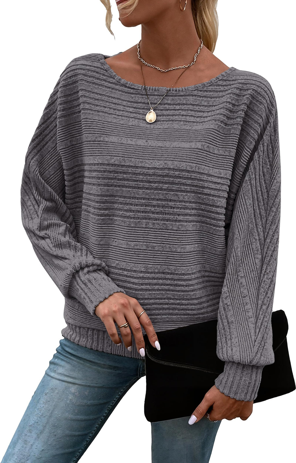 Long Sleeve Shirts for Women Tunic Tops Pullover Sweaters