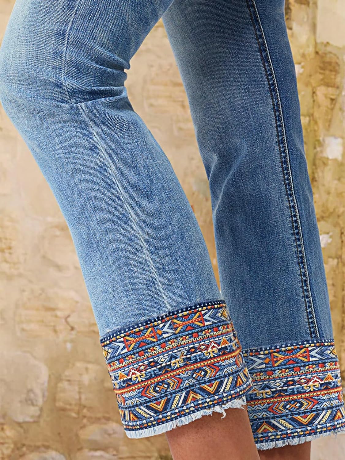 Flamingals Straight Leg Cropped Jeans for Women