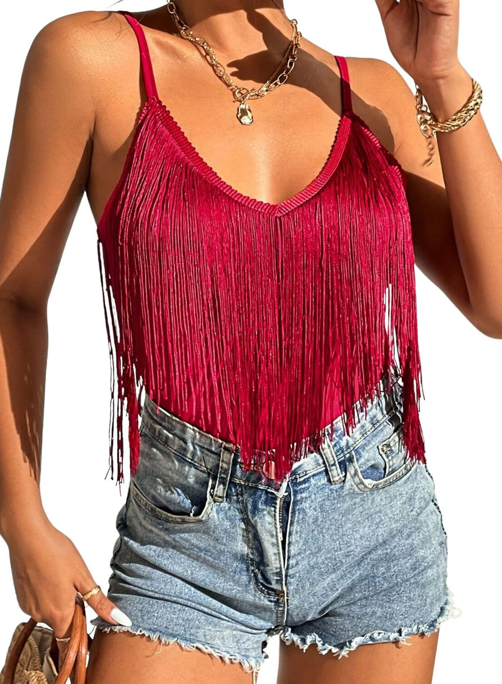 Womens Western Cowgirl Fringe Tops - Country Concert Outfits Rodeo Shirt