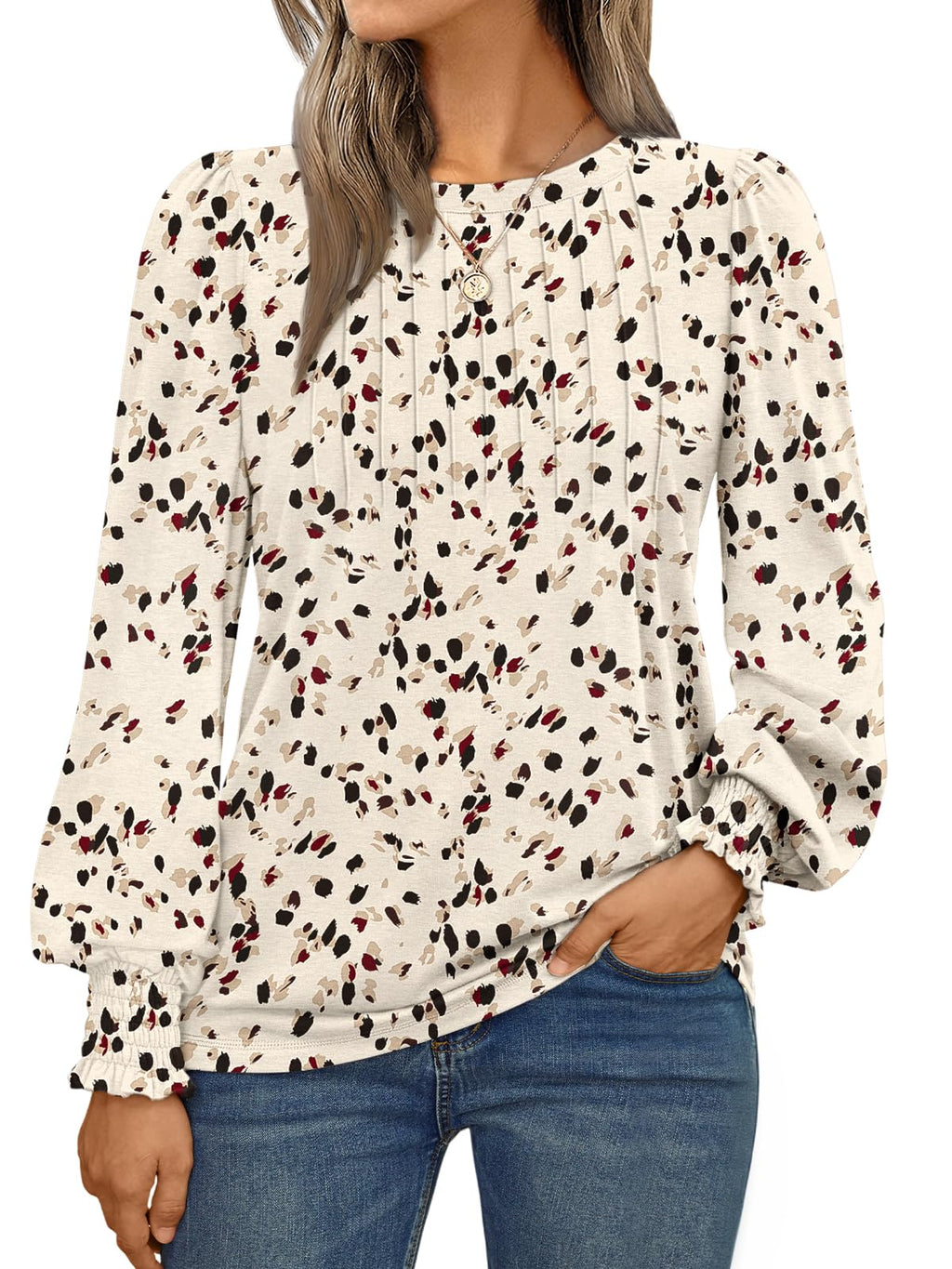 AUTOMET Womens Long Sleeve Shirts Fall Blouses Tops Business Casual Outfits
