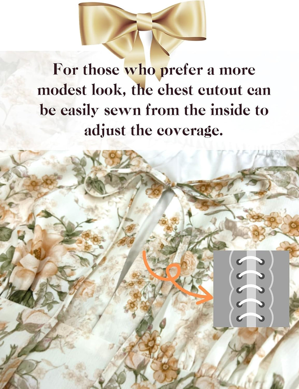 EYWOL Plus Size Long Sleeve Floral Tiered Semi Formal Wedding Guest Dress