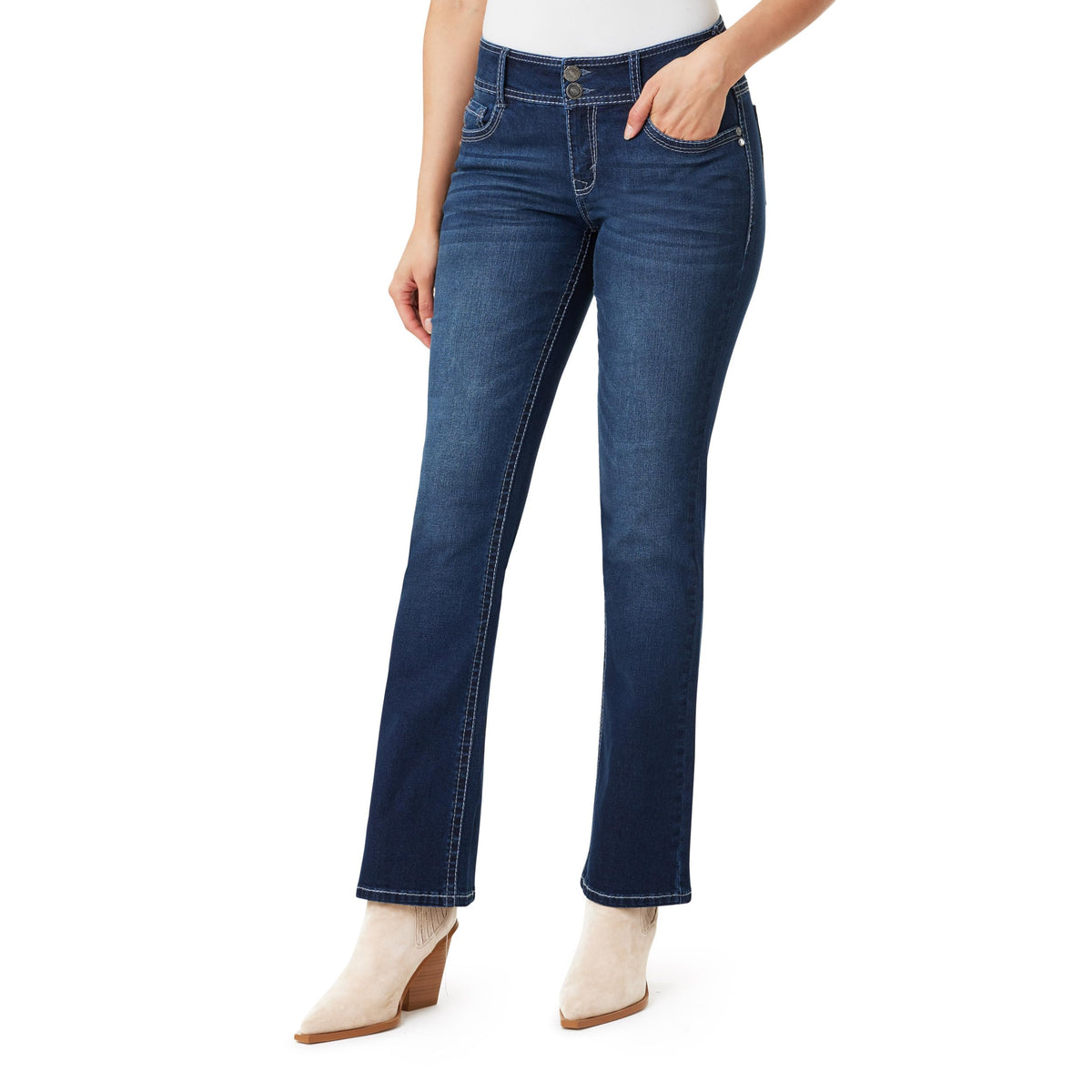 WallFlower Luscious Curvy Bootcut Jeans for Women, Sizes 0-24