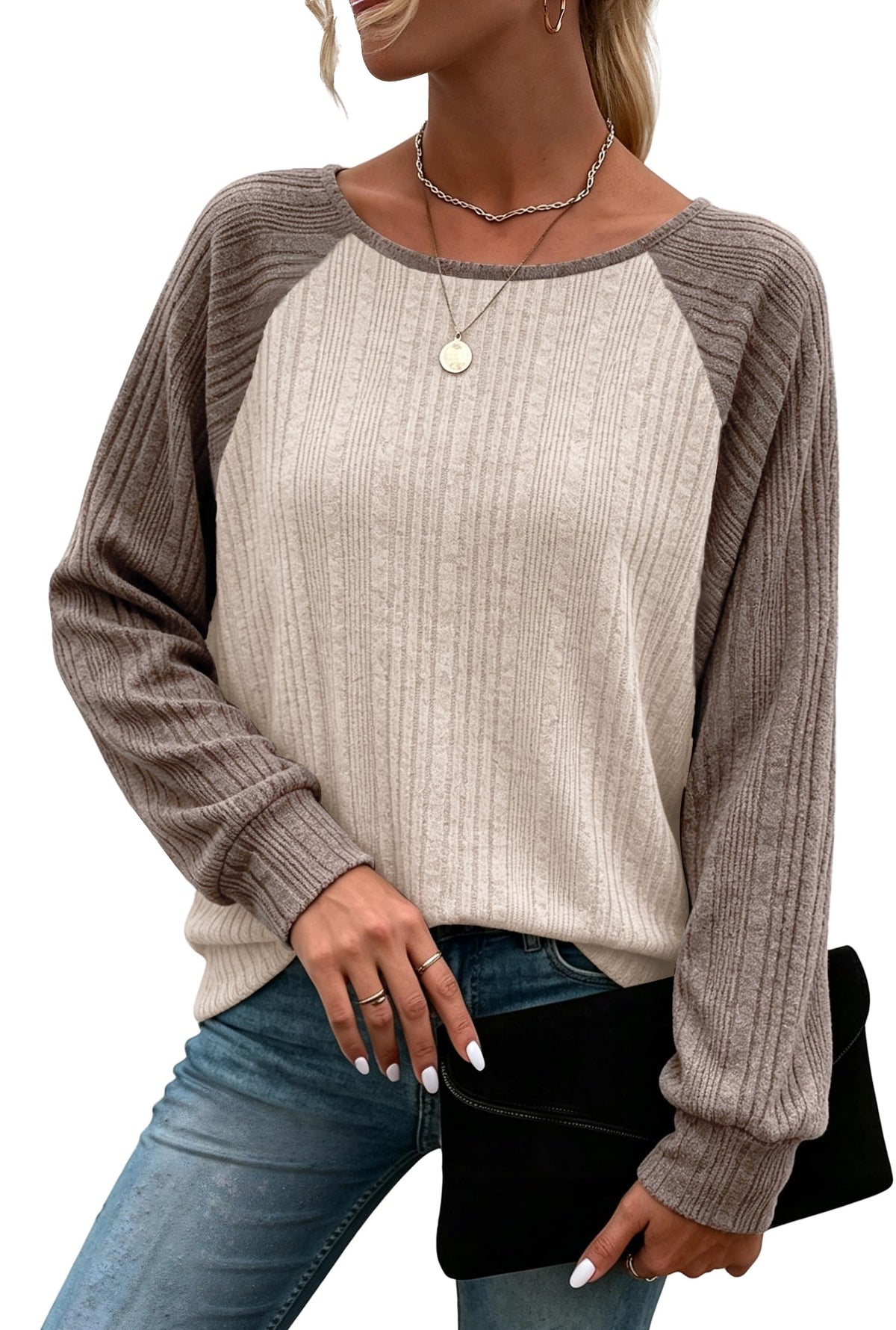 Long Sleeve Shirts for Women Tunic Tops Pullover Sweaters