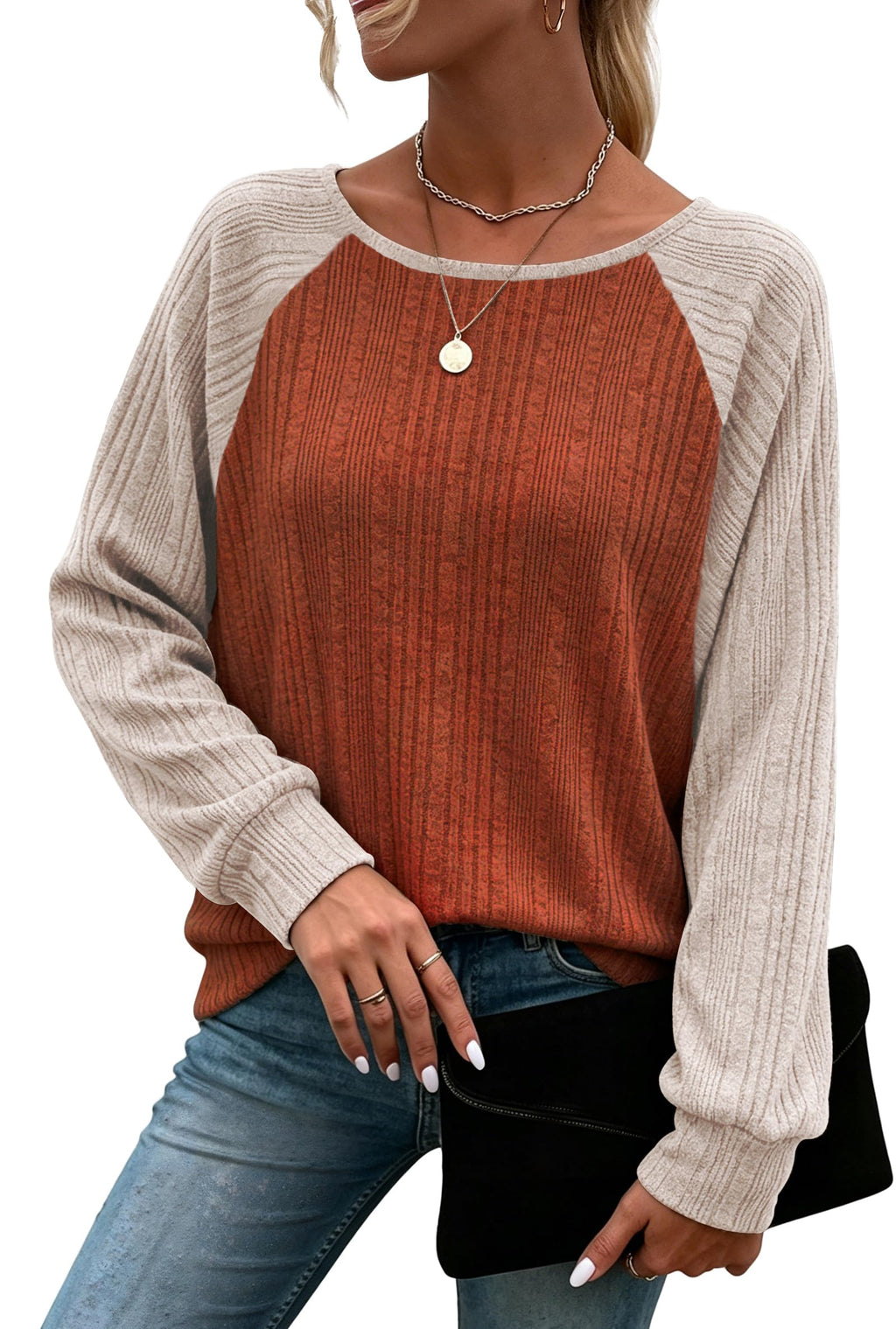 Long Sleeve Shirts for Women Tunic Tops Pullover Sweaters