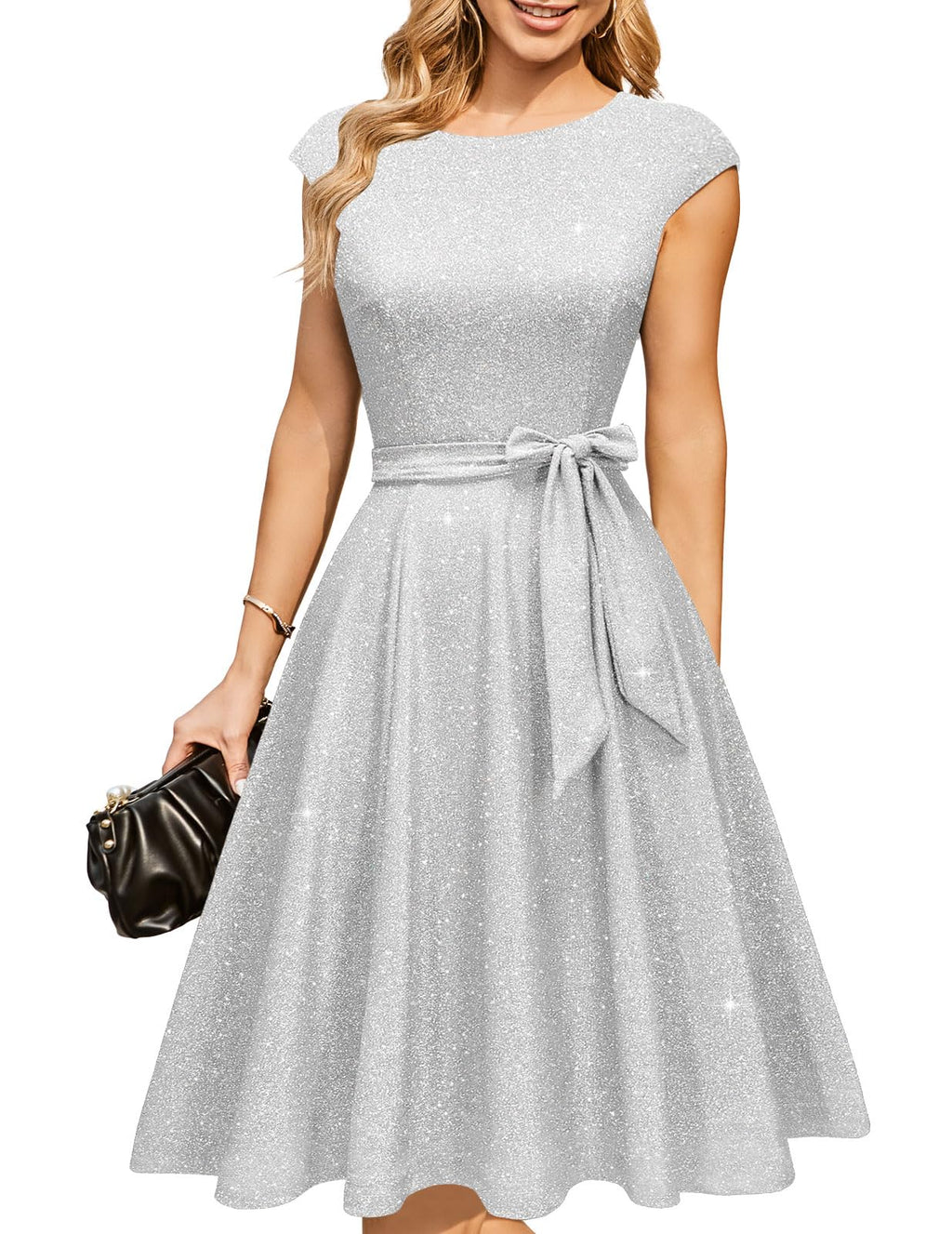 DRESSTELLS Women's Cocktail Dresses, Formal Wedding Guest Church Dress