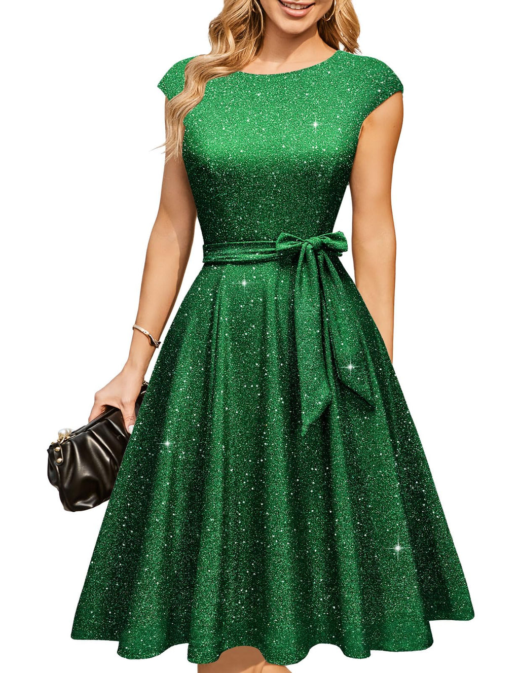 DRESSTELLS Women's Cocktail Dresses, Formal Wedding Guest Church Dress