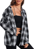 KevaMolly Plaid Flannel Shirts for Women Long Sleeve