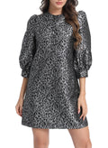 Ladyful Women's Floral Jacquard Dress Cocktail Mini Shift Dresses