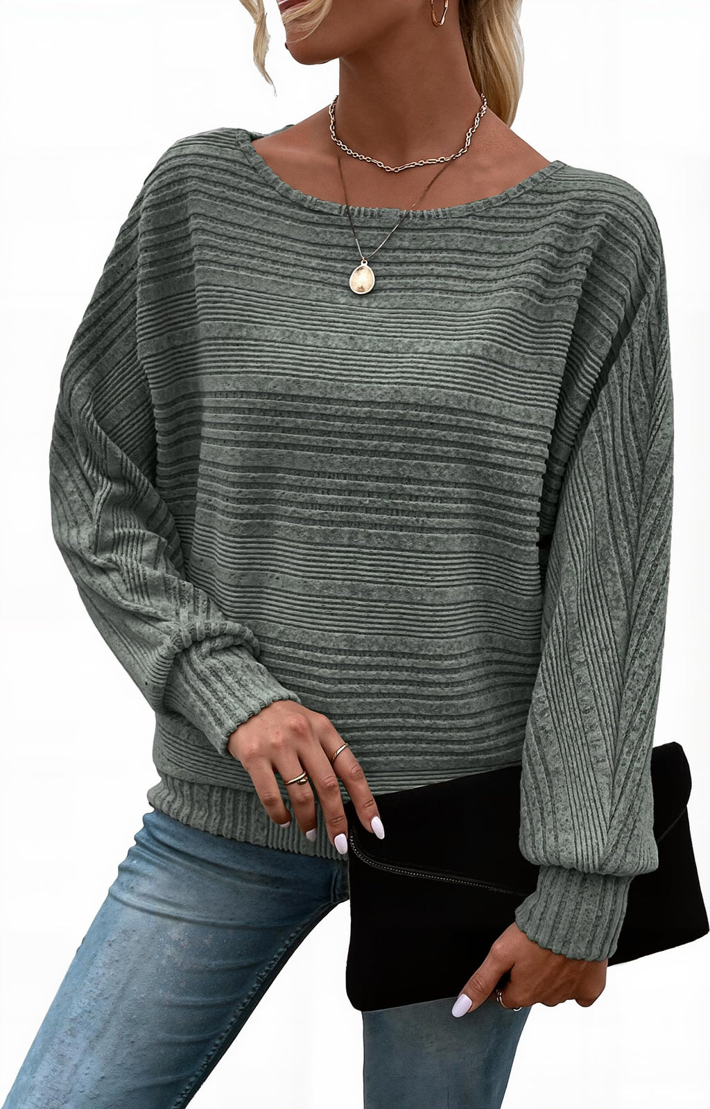 Long Sleeve Shirts for Women Tunic Tops Pullover Sweaters