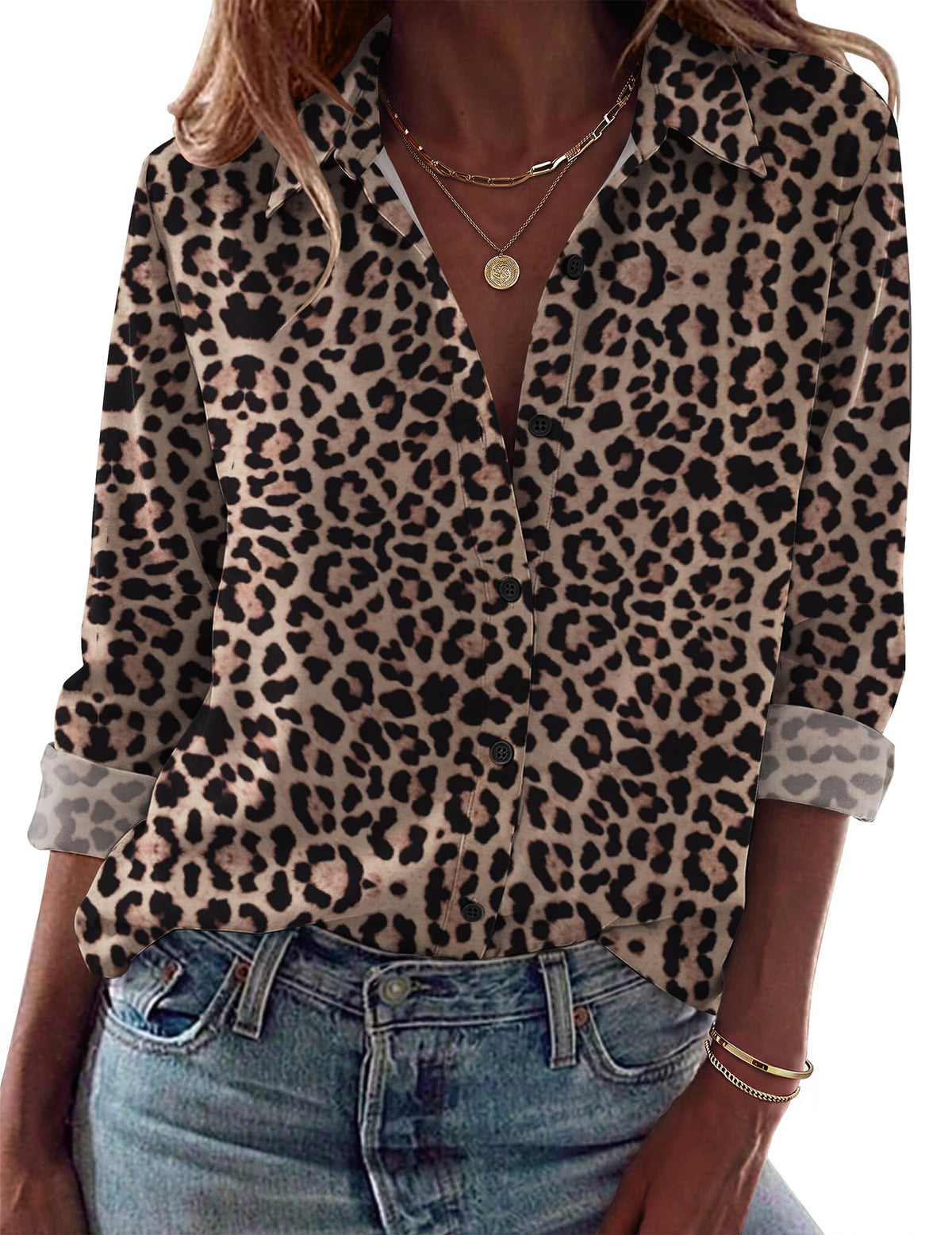 Zeagoo Blouses for Women Dressy Casual Long Sleeve Button Down Shirts Tops