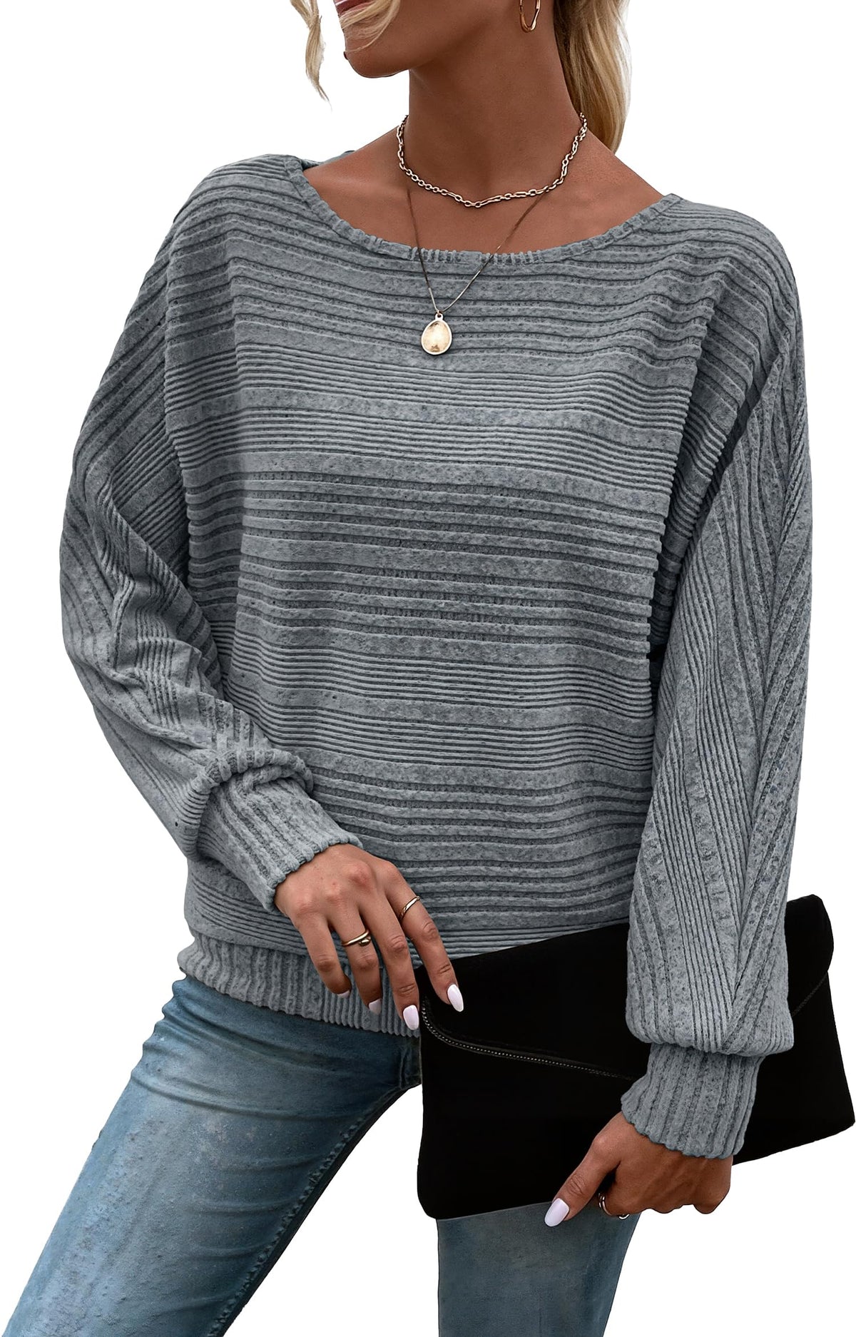Long Sleeve Shirts for Women Tunic Tops Pullover Sweaters