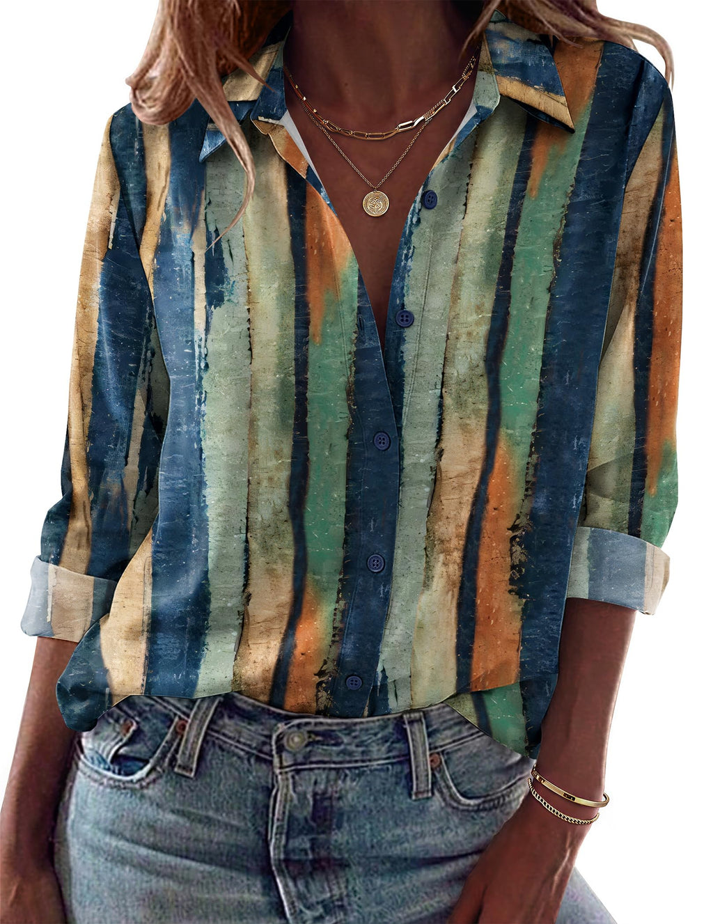 Zeagoo Blouses for Women Dressy Casual Long Sleeve Button Down Shirts Tops