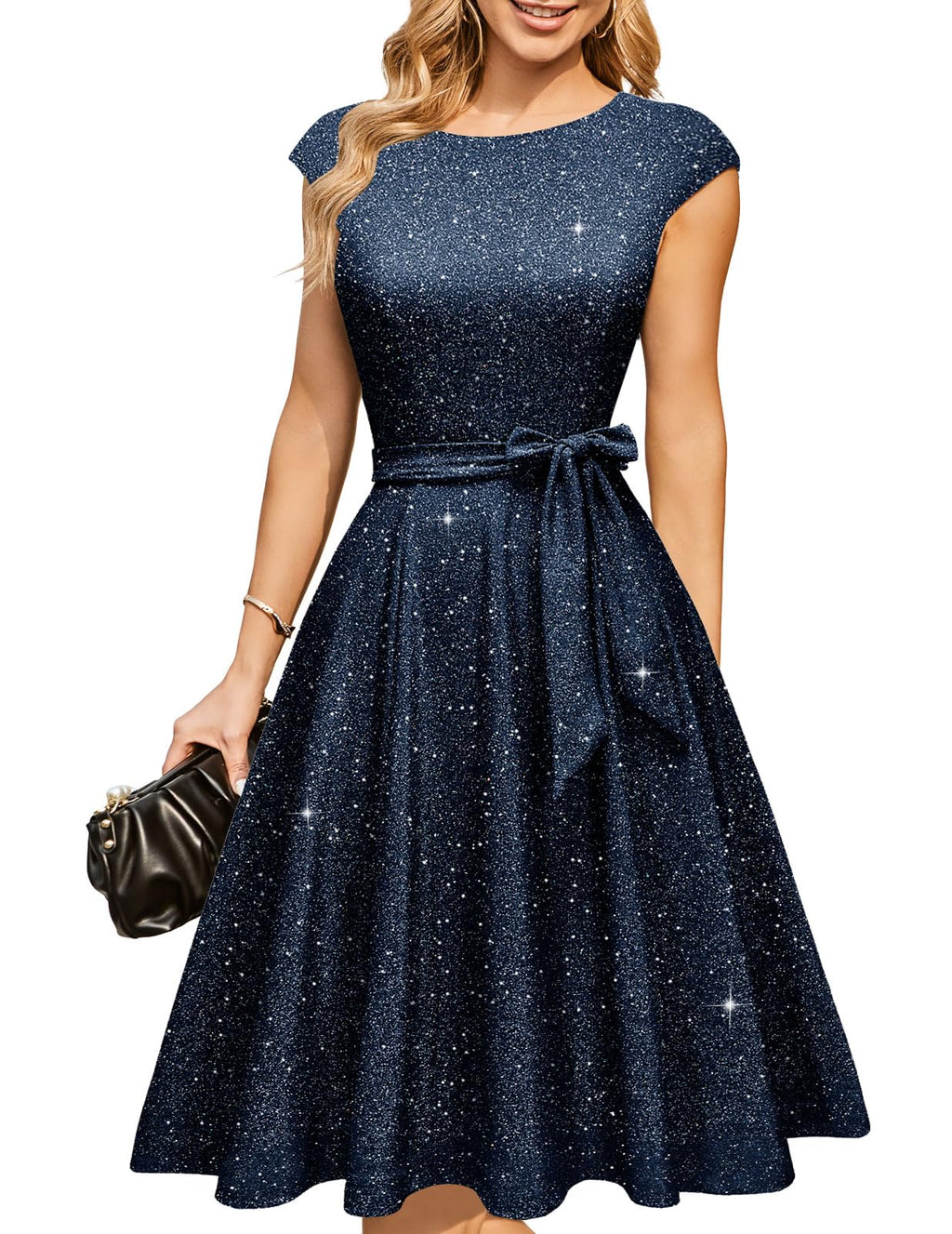 DRESSTELLS Women's Cocktail Dresses, Formal Wedding Guest Church Dress
