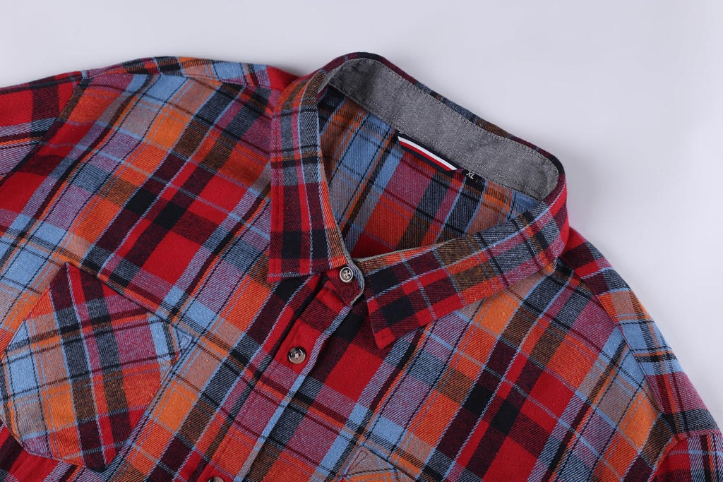 KevaMolly Plaid Flannel Shirts for Women Long Sleeve