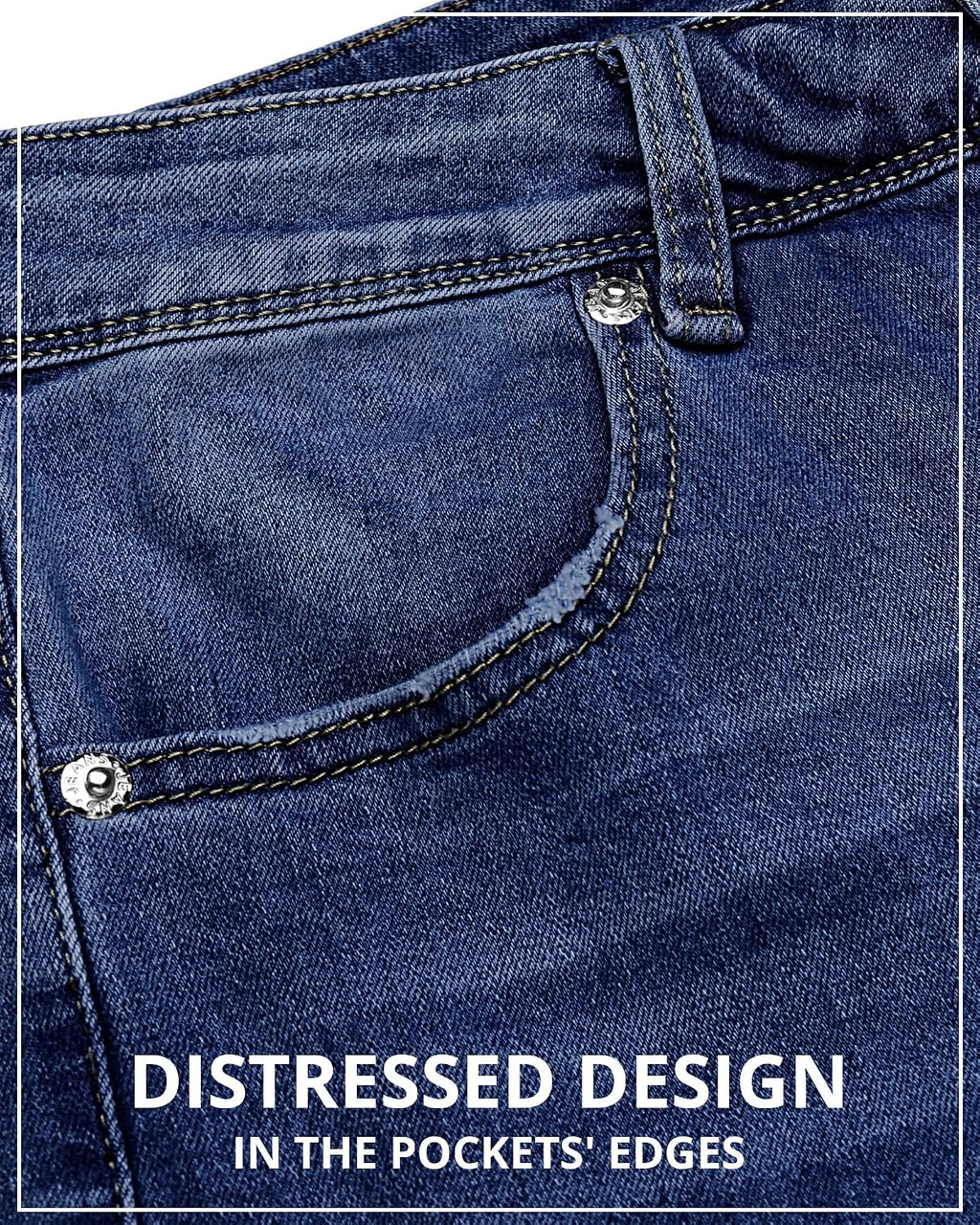 GRAPENT Flare Jeans for Women High Rise Wide Leg Baggy Stretchy Denim Pants