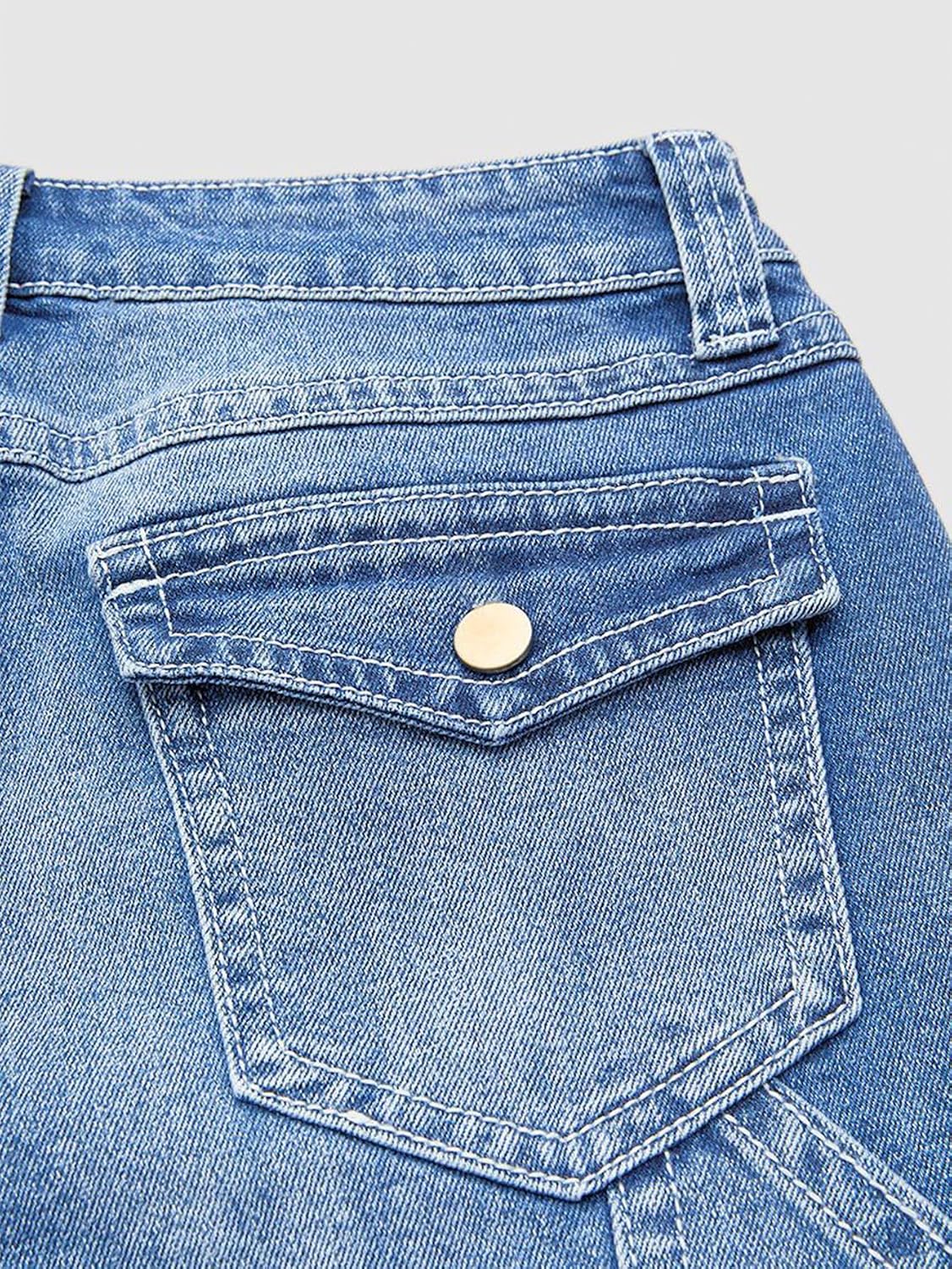 Flamingals Mid Rise Straight Leg Jeans for Women