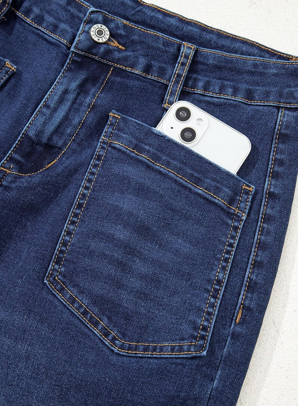 Sidefeel Wide Leg Jeans for Women High Waisted Stretchy Ankle Denim Pants