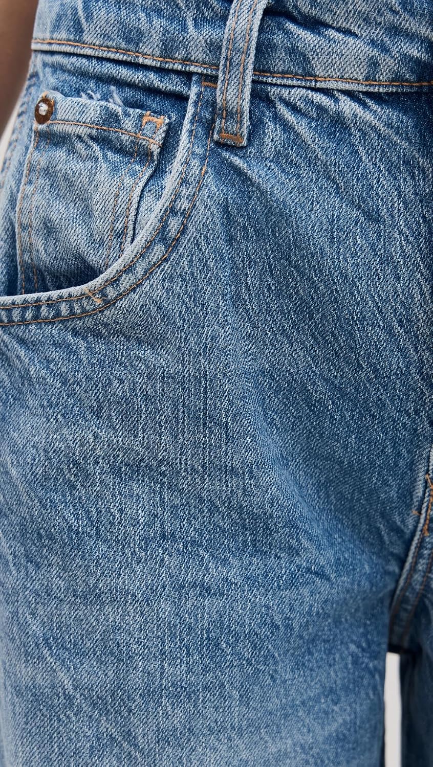 Free People Women's Good Luck Mid-Rise Barrel Jeans